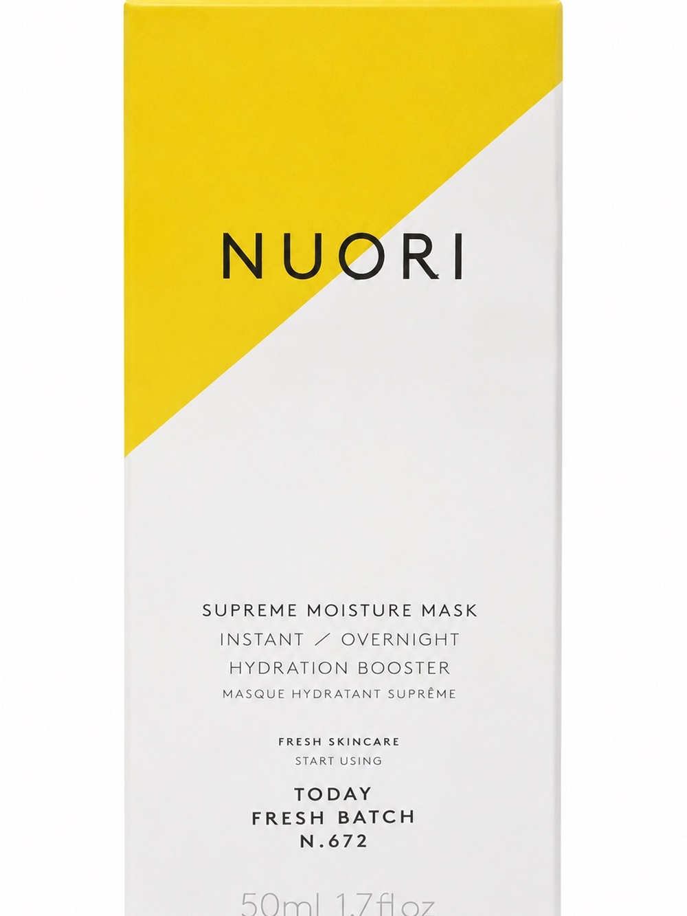 NUORI Supreme Moisture Mask 50mL 1.7oz Instant Overnight Hydration Booster 12/27